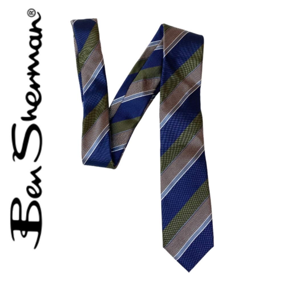 Ben Sherman Silk Striped Tie